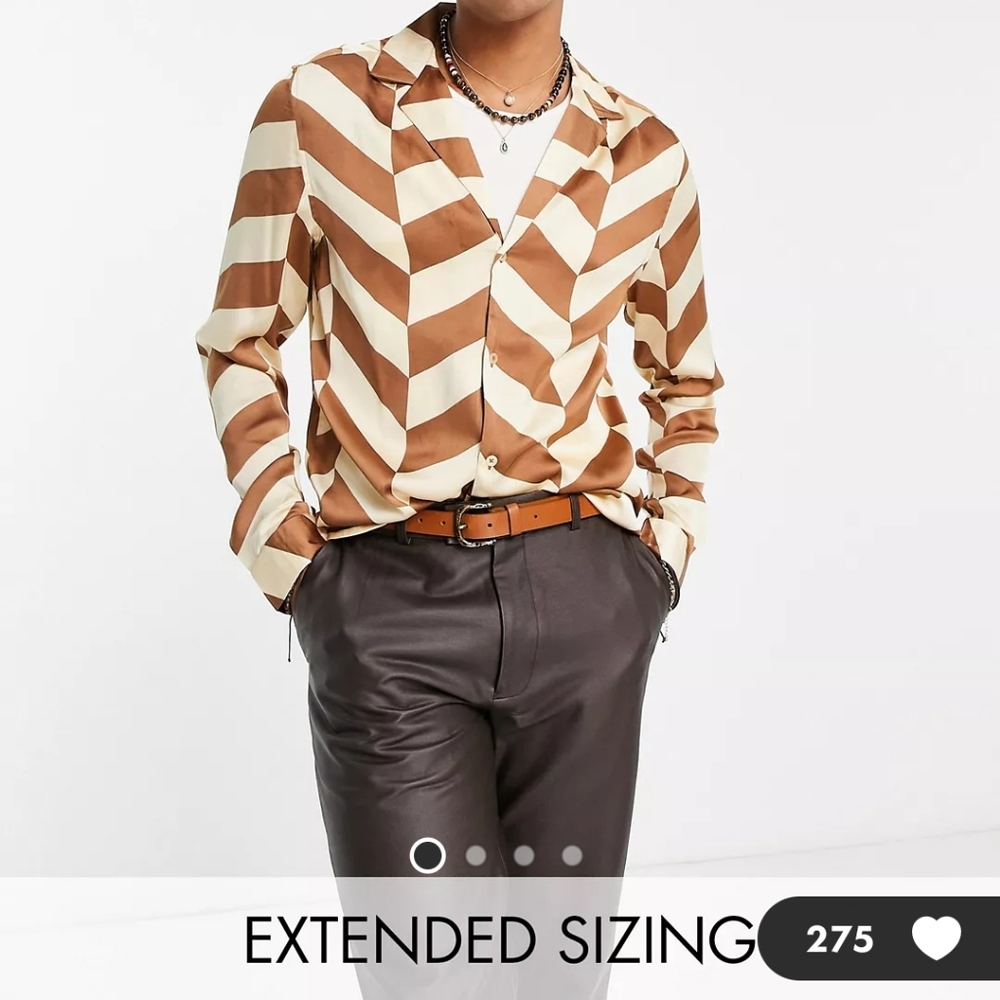 ASOS geo print top 3xl